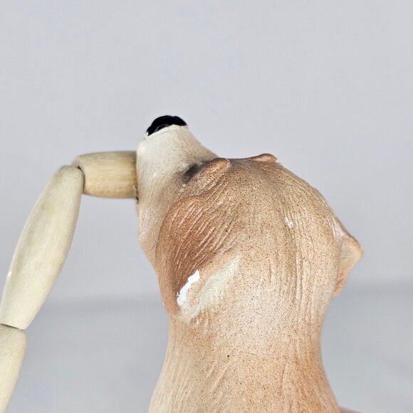 Byers Dog Caroler - Etsy Byers Choice 1995 The Carolers Singing Butchers Dog Yellow Labrador Dog Figurine